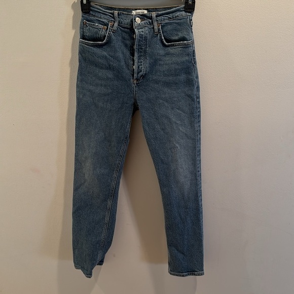 Agolde Riley High-rise Straight Crop Jeans 26 - Picture 4 of 10